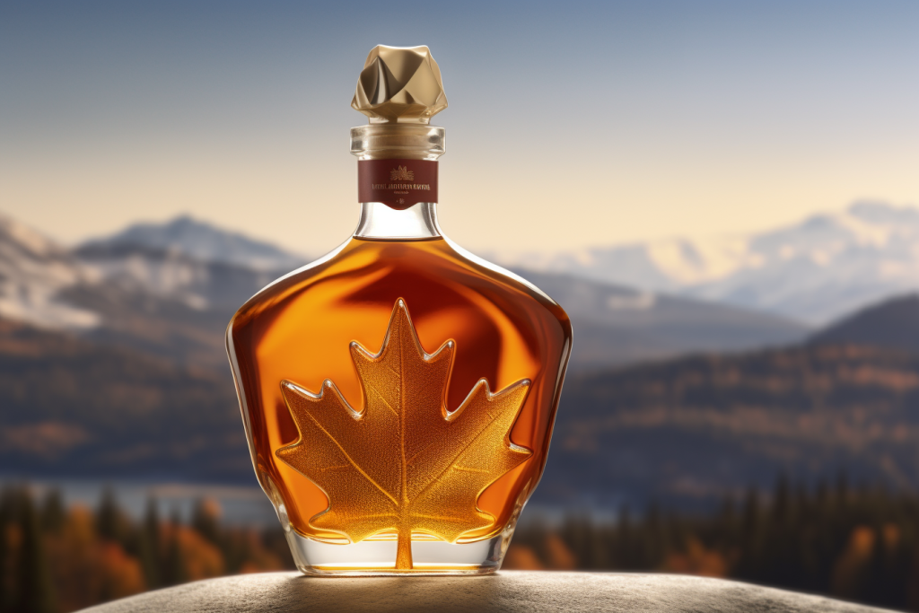 Zesty_An_amber-colored_whisky_bottle_with_snow-capped_mountains_90cf30ba-7e18-4936-8ce7-5184af2249cc