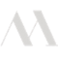 A white angular M logo mark on a transparent background.